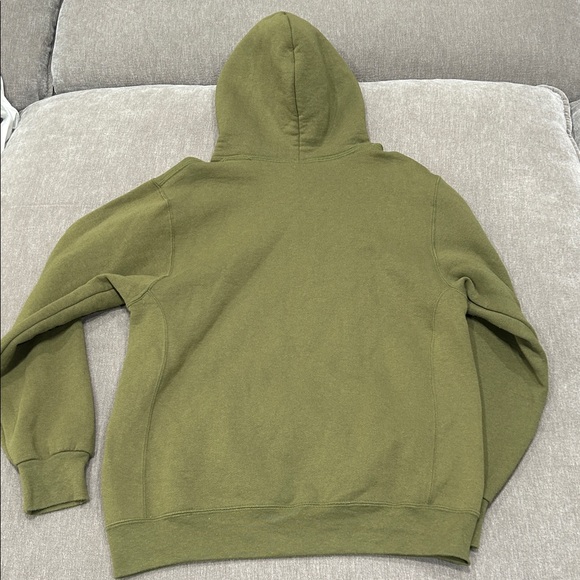 Russell Athletic Olive blank Hoodie for Men - Picture 4 of 4